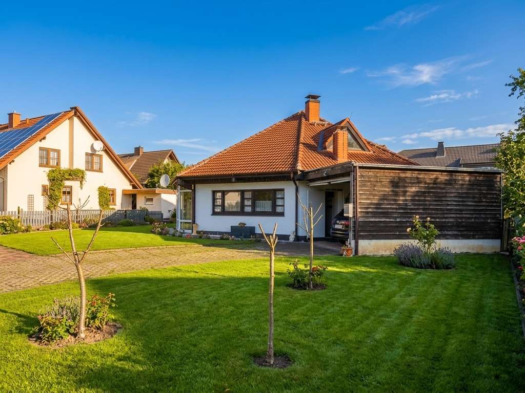 Immobilie in Langenberg - Außergewöhnlich Wohnen: Architektonisches Rundhaus mit Galerie & Einliegerwohnung! - Bild 2