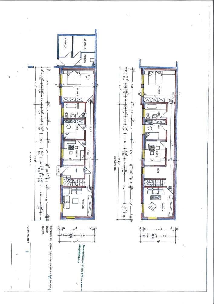 Grundrisse Nebengebäude