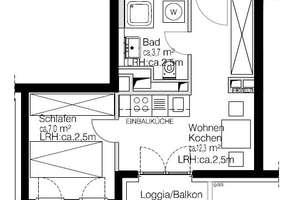 2-Zimmer-Wohnung mit Balkon und Einbauküche im Frankfurter Europaviertel – 60486 Gallus, Frankfurt am Main – Vorschaubild 10