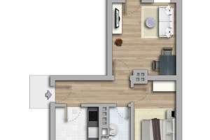 Moderne Zweiraumwohnung- Erstbezug nach Sanierung! - 3. OG rechts – Straße des Friedens 44, 6217 Merseburg – Vorschaubild 9