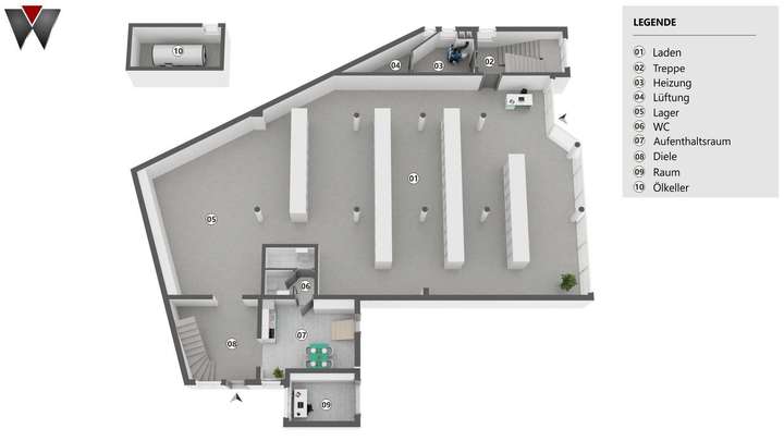 Grundriss Gewerbe EG