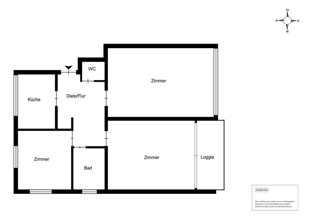 Immobilie in Überlingen - Drei-Zimmer-Wohnung mit Südbalkon in Stadtrandlage von Überlingen - Bild 1