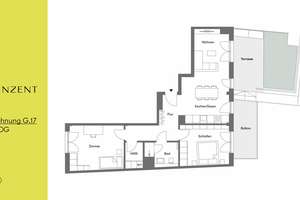 Hochwertig ausgestattete 3-Zi-Wohnung in Neubau-Ensemble in Neuhausen / Dachterrasse – Gabrielenstraße 5, 80636 St. Vinzenz, München – Vorschaubild 8