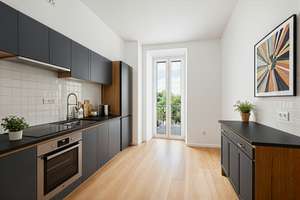 Kernsaniert: Stilvolle 3-Zi-Altbauwohnung mit Balkon & 2,90 m Decken nahe City-Galerie – Raunerstraße 23, 86153 Am Schäfflerbach, Augsburg – Vorschaubild 4