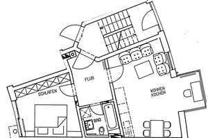 Sanierte 2 Zimmer - Mietwohnung mit Wintergarten, Terrasse und Gartenanteil in Regensburg West – Die vollständige Adresse der Immobilie erhältst du vom Anbieter., 93049 Westenviertel, Regensburg – Vorschaubild 9