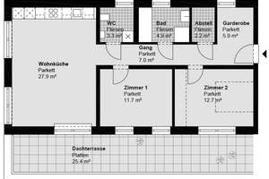 Exklusive 3-Zimmer-Wohnung mit Einbauküche in toller Lage in Mainz-Finthen  – Thüringer Straße 3, 55126 Finthen, Mainz – Vorschaubild 30