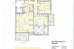Schöne, helle vier Zimmer Wohnung mit 2 Balkonen in Nürnberg, Großgründlach – Miltenberger Straße 11, 90427 Großgründlach, Nürnberg – Vorschaubild 11