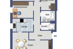 Vermietete 4-Zimmer-Wohnung mit Wintergarten mitten in Kaiserswerth! Fußläufig zum Ortskern! – Die vollständige Adresse der Immobilie erhältst du vom Anbieter., 40489 Kaiserswerth, Düsseldorf – Vorschaubild 12