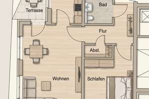 "Wohnen mit Service" in Stadtmitte: Barrierefreie 2-Zimmer-Seniorenwohnung  in zentraler Lage! – Neustraße 25b, 46236 Stadtmitte, Bottrop – Vorschaubild 5