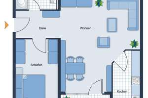 Sehr gepflegte 2,5-Zimmer-Wohnung – Die vollständige Adresse der Immobilie erhältst du vom Anbieter., 68309 Käfertal, Mannheim – Vorschaubild 6