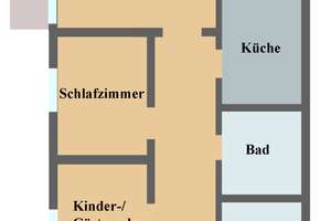 Vermietete 3-Zimmerwohnung in Hillegossen – Oelkerstraße 14, 33699 Stieghorst, Bielefeld – Vorschaubild 2
