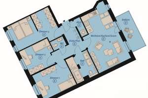 Moderne 4-Zimmerwohnung im Lutherviertel mit Balkon, Fußbodenheizung und Parkettboden!  – Zschopauer Straße 187, 9126 Lutherviertel, Chemnitz – Vorschaubild 11