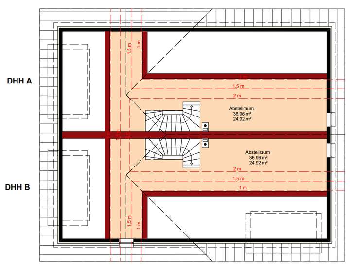 Grundrissbeispiel Spitzboden