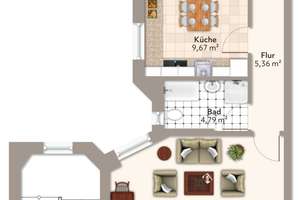 Helle 1-Zimmer-Wohnung in der Altstadt – Zentrale Lage am Hasselbachplatz – Sternstraße 29a, 39104 Altstadt, Magdeburg – Vorschaubild 12