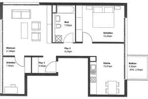 Nachmieter gesucht – Teilmöblierte 2,5-Zimmerwohnung direkt am Hirschgarten – Die vollständige Adresse der Immobilie erhältst du vom Anbieter., 80639 Nymphenburg, München – Vorschaubild 29
