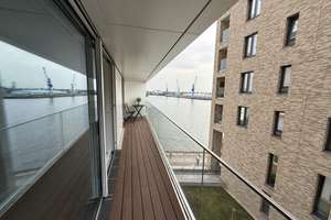 2-Zimmer-Apartment mit Balkon und seitlichem Elbblick im Fifty9