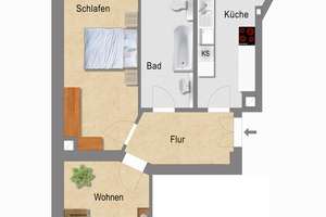 Aus der Gründerzeit! Inklusive Balkon & moderner Einbauküche – Fuchshainer Straße 6, 4317 Reudnitz-Thonberg, Leipzig – Vorschaubild 7