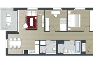 Charmante 3-Zimmer-Wohnung inkl. Einbauküche  – Toulouser Allee  19, 40211 Pempelfort, Düsseldorf – Vorschaubild 16