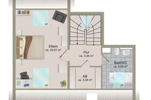 Großzügige und charmante 3-Zimmer Maisonette-Dachgeschoss-Wohnung in Mainz-Kastel – Die vollständige Adresse der Immobilie erhältst du vom Anbieter., 55252 Mainz-Kastel, Wiesbaden – Vorschaubild 22