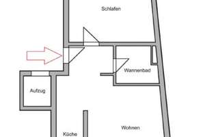 Neuwertige Wohnung mit zwei Zimmern sowie Balkon und EBK in Hannover – Ubbenstraße 26, 30159 Mitte (Ortsteil), Hannover – Vorschaubild 7