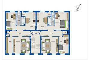 Moderne 3-Zimmer Wohnung im 2. OG in Osnabrück-Schölerberg – Iburger Straße 61-63, 49082 Schölerberg, Osnabrück – Vorschaubild 1