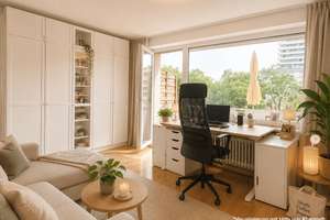 Gepflegte 1-Zimmer-Wohnung mit Balkon zum ruhigen Innenhof – Die vollständige Adresse der Immobilie erhältst du vom Anbieter., 81369 Mittersendling, München – Vorschaubild 1