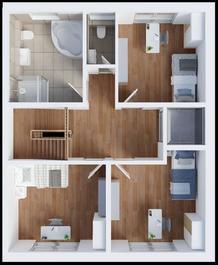 Obergeschoss Grundrissskizze