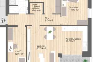 Kapitalanlage am Kaßberg - 4-Raum-Wohnung mit Aufzug | KfW-40 – 100.000 € ab 0,01 % Finanzierung – Kaßbergstraße 14, 9112 Kaßberg, Chemnitz – Vorschaubild 3
