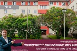 Gepflegte 3-Zimmer-Kapitalanlage im charmanten Altbau in Leipzig / Schönefeld  *4,95% Brottorendite*