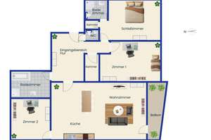 Traumhafte 4-Zimmer-Wohnung in München-Nymphenburg – Die vollständige Adresse der Immobilie erhältst du vom Anbieter., 80639 Nymphenburg, München – Vorschaubild 12