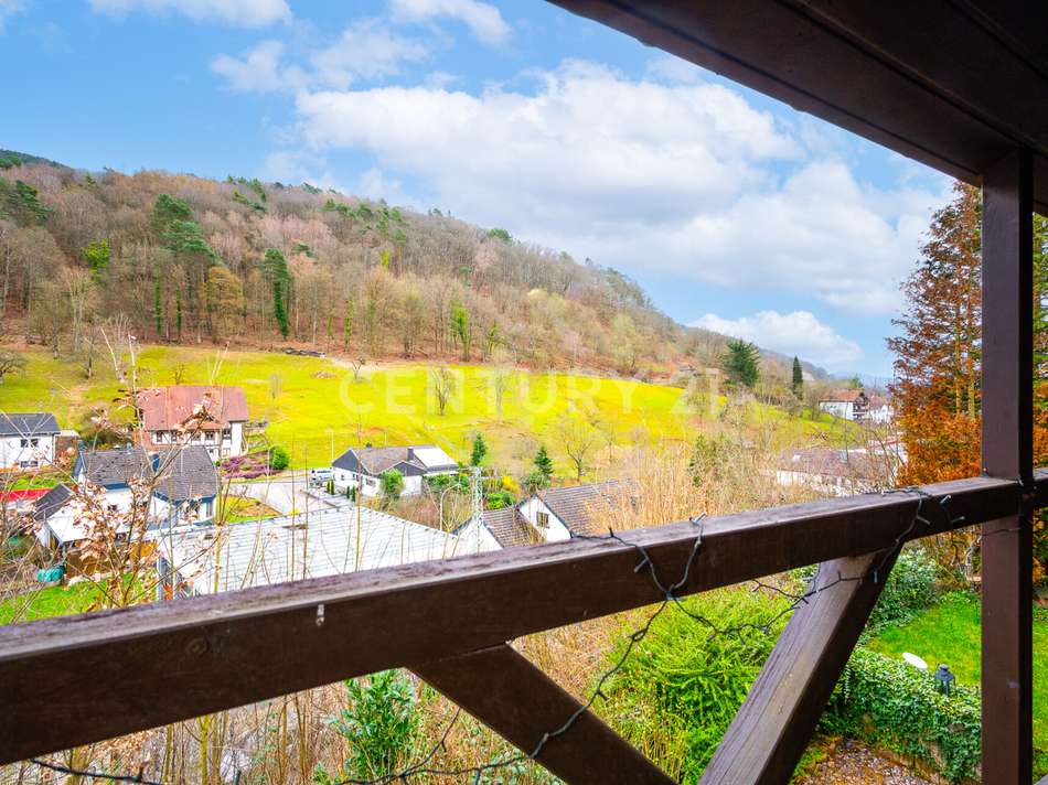 Die Aussicht vom Balkon