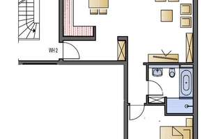 Schöne, geräumige ein Zimmer Wohnung in Koblenz, Metternich