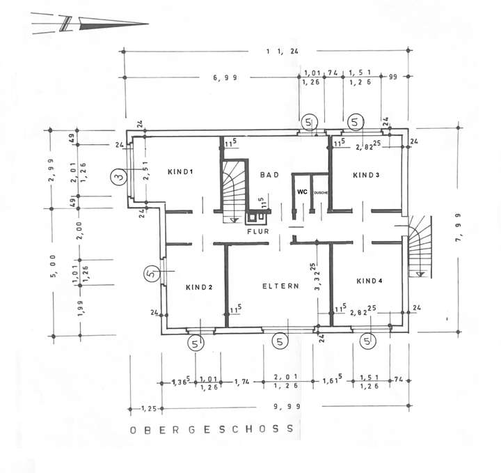 Grundriss Obergeschoss