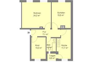 Schöne 3-Zimmerwohnung sucht Nachmieter – Dianastr. 66, 90441 Dianastraße, Nürnberg – Vorschaubild 11
