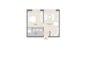 Ideal für junge Paare oder Singles * neuwertige 2-Zi.-Wohnung mit Einbauküche * Baujahr 2022 * 48 m² – Spiegelstr. 6, 90762 Fürth – Vorschaubild 2