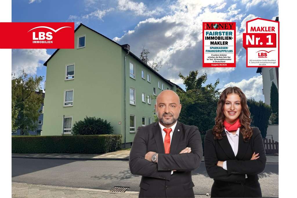 Etagenwohnung in Benrath mit großem Dachausbaupotenzial und TG-Stellplatz
