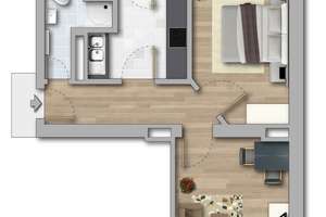 Frisch renovierte 2-Zimmer-Wohnung mit Balkon! – Otto-Richter-Straße 32, 39116 Sudenburg, Magdeburg – Vorschaubild 6