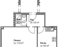 1- Zimmer-Wohnung in der Innenstadt zu vermieten!