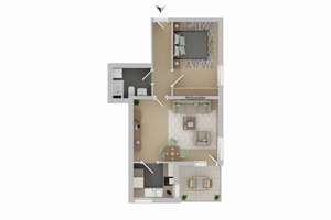 Bezugsfreie 2-Zimmer-Wohnung mit Aufzug und Balkon in Reutlingen Hohbuch – 72762 Reutlingen-Mitte, Reutlingen – Vorschaubild 16