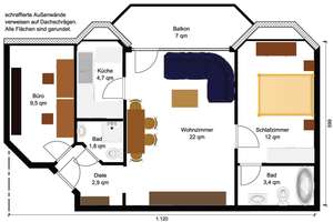 gepflegte 3-Raum-Wohnung mit Balkon – Die vollständige Adresse der Immobilie erhältst du vom Anbieter., 45329 Altenessen-Nord, Essen – Vorschaubild 18