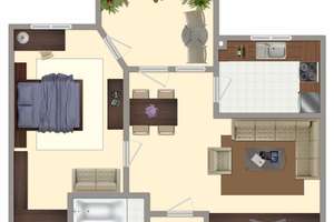 Helle, frisch sanierte 2-Raumwohnung mit XXL-Balkon – bald einziehen – Feldstr. 81, 99326 Stadtilm – Vorschaubild 5