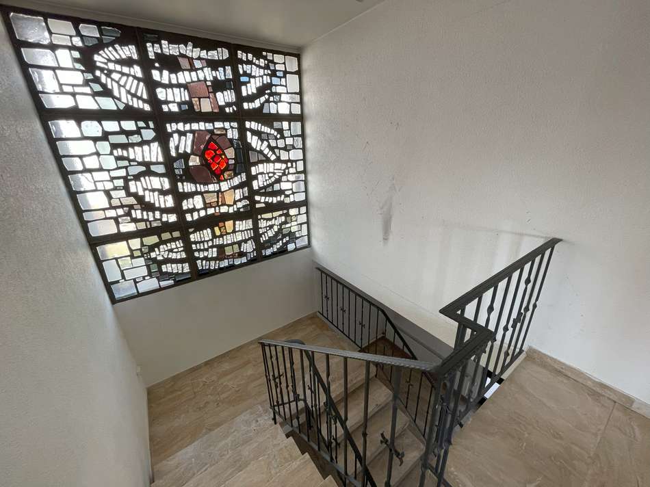 Glasfenster im Treppenhaus