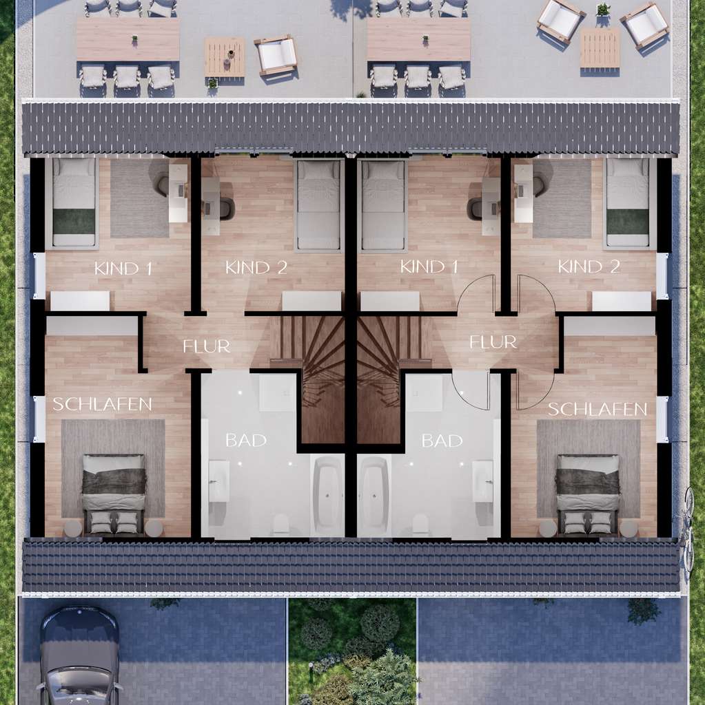 Immobilie in Langenberg - Neubau Doppelhaushälfte inkl. Grundstück in perfekter Lage zum perfekten Preis, FBH, A+, PV, Lüftung - Bild 3