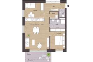 Helle 3-Zi-Wohnung mit Balkon und Blick ins Grüne- WE906 – Röntgenstraße 14, 16, 18, 72770 Betzingen, Reutlingen – Vorschaubild 21