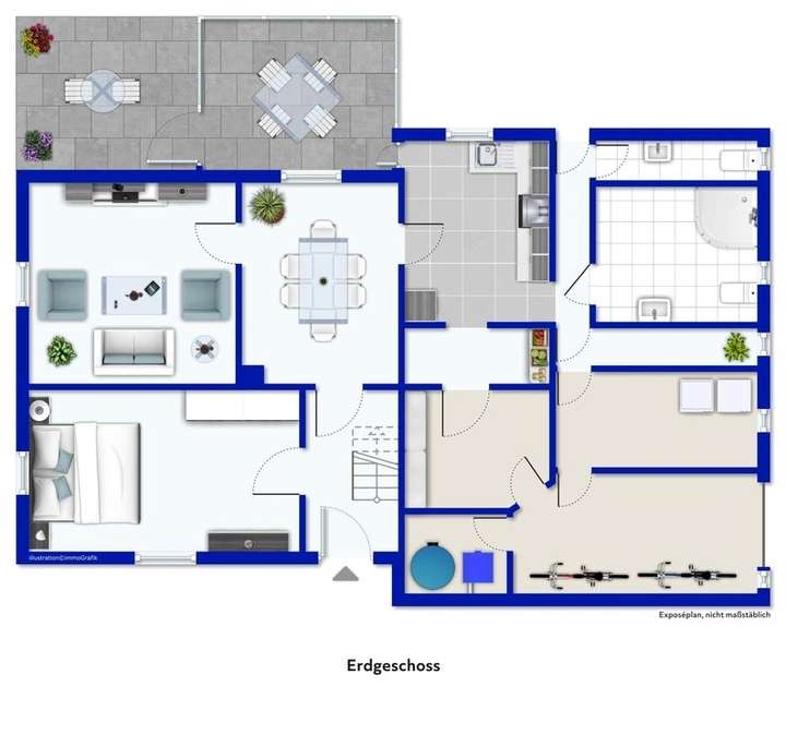 Grundriss EG nicht maßstäblich