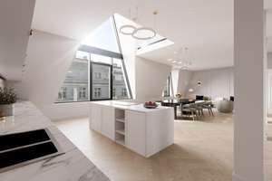 Penthouse in Berlin-Mitte | 280 m² | 7 m Deckenhöhe | Südterrasse | Fernsehturmblick