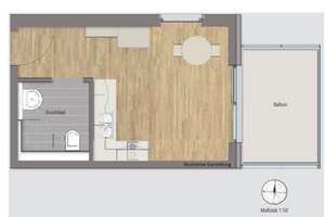 Moderne 1-Zimmer Wohnung mit Balkon in München Am Hart – Schleißheimer Straße 433, 80935 Lerchenau-Ost, München – Vorschaubild 8