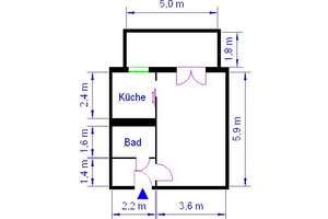 !!!Ideal für Senioren - sanierte 1-Raumwohnung!!! ab Juni – Othrichstr. 30a, 39128 Neustädter Feld, Magdeburg – Vorschaubild 3