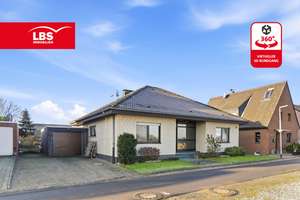 Bungalow in Rheinnähe mit großem sonnigen Grundstück und Garage – Die vollständige Adresse der Immobilie erhältst du vom Anbieter., 47495 Rheinberg – Vorschaubild 1