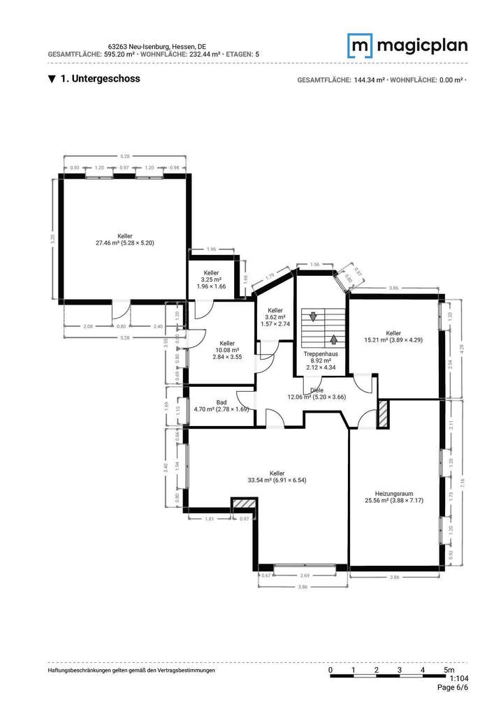 Grundriss Kellergeschoss